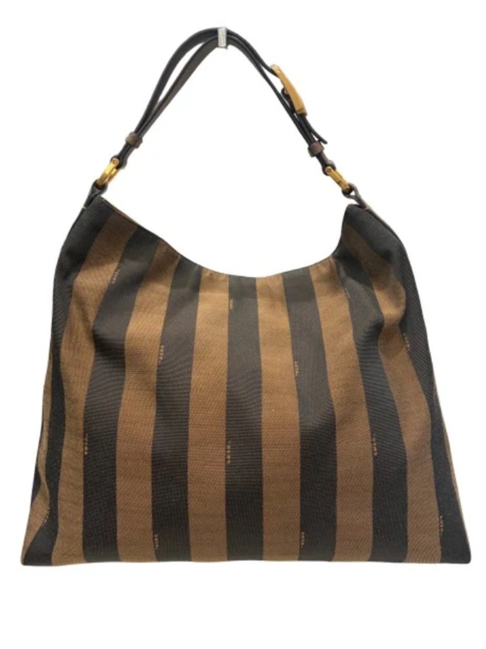 Fendi Pequin Striped Hobo